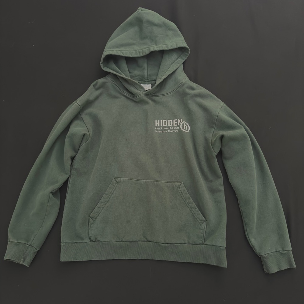 Hidden NY Medium Green Designer Hoodie
